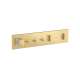 Axor Showercomposition Thermostatic Module Trim For 3 Functions In Brushed Gold Optic, 12572251