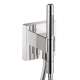 Axor Showersolutions Handshower Holder With Outlet 5" X 5" With Handshower, 1.75 Gpm In Chrome, 12627001