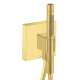 Axor Showersolutions Handshower Holder With Outlet 5" X 5" With Handshower, 1.75 Gpm In Brushed Gold Optic, 12627251