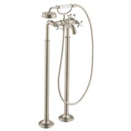 Axor Montreux 2-Handle Freestanding Tub Filler Trim With Cross Handles And 1.8 Gpm Handshower