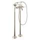 Axor Montreux 2-Handle Freestanding Tub Filler Trim With Lever Handles And 1.8 Gpm Handshower In Brushed Nickel, 16563821