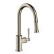Axor Montreux Higharc Kitchen Faucet 2-Spray Pull-Down, 1.75 Gpm In Polished Nickel, 16581831