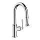 Axor Montreux Prep Kitchen Faucet 2-Spray Pull-Down, 1.75 Gpm In Chrome, 16584001