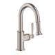 Axor Montreux Prep Kitchen Faucet 2-Spray Pull-Down, 1.75 Gpm In Stainless Steel Optic, 16584801