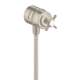 Axor Montreux Wall Outlet With Check Valves And Volume Control, Cross Handle In Brushed Nickel, 16882821