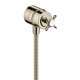 Axor Montreux Wall Outlet With Check Valves And Volume Control, Cross Handle In Polished Nickel, 16882831