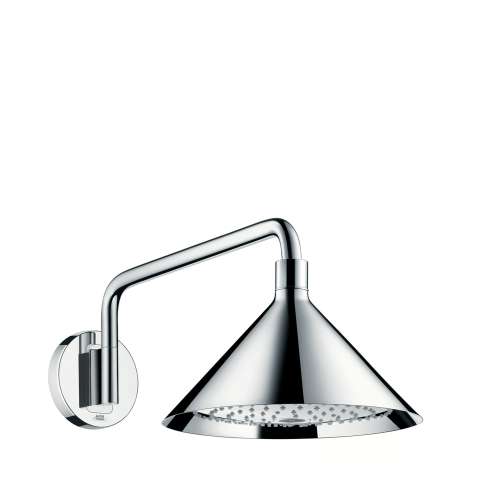 Axor Showers/Front Showerhead 240 2-Jet With Showerarm Trim, 2.5 Gpm In Chrome, 26021001