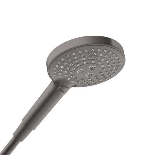 Axor Showersolutions Handshower 120 3-Jet, 1.75 Gpm In Brushed Black Chrome, 26052341