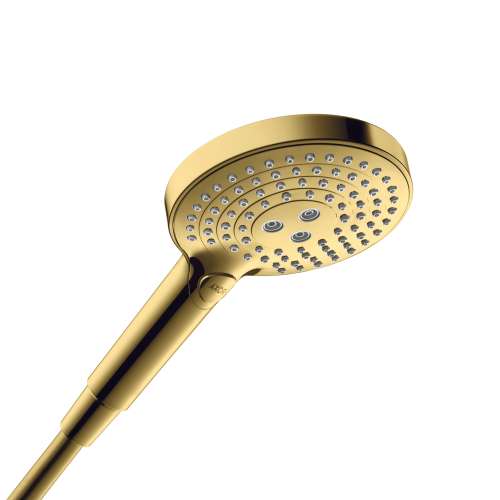 Axor Showersolutions Handshower 120 3-Jet, 1.75 Gpm In Polished Gold Optic, 26052991