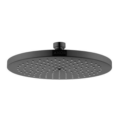 Axor Starck Showerhead 240 1-Jet, 1.75 Gpm In Polished Black Chrome, 26071331