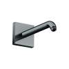 Axor Showersolutions Showerarm Square, 9" In Polished Black Chrome, 26430331