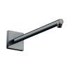 Axor Showersolutions Showerarm Square, 15" In Polished Black Chrome, 26436331