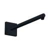 Axor Showersolutions Showerarm Square, 15" In Matte Black, 26436671