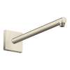Axor Showersolutions Showerarm Square, 15" In Brushed Nickel, 26436821