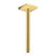 Axor Showersolutions Extension Pipe For Ceiling Mount Square, 12" In Brushed Gold Optic, 26438251