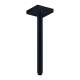 Axor Showersolutions Extension Pipe For Ceiling Mount Square, 12" In Matte Black, 26438671