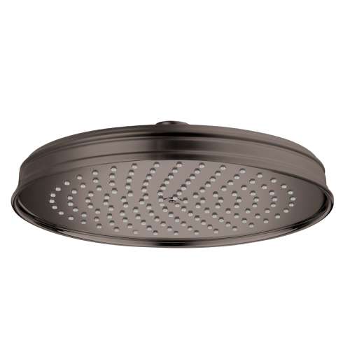 Axor Montreux Showerhead 240 1-Jet, 1.75 Gpm In Brushed Black Chrome, 28374341