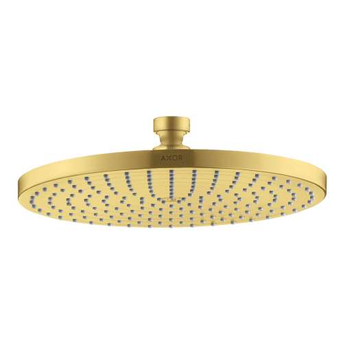 Axor Starck Showerhead 240 1-Jet, 2.5 Gpm In Brushed Gold Optic, 28494251