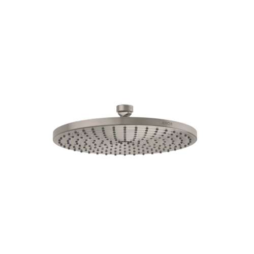 Axor Showersolutions Showerhead  240 1-Jet Powder Rain, 1.75 Gpm In Brushed Nickel, 28614821