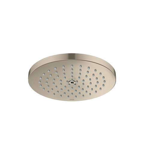Axor Showersolutions Showerhead 180 1-Jet Powder Rain, 2.5 Gpm In Brushed Nickel, 28615821