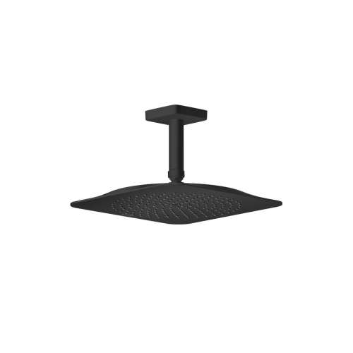 Axor Citterio C Showerhead 270 Square 1-Jet Ceiling Connection, 2.5 Gpm In Matte Black, 28793671