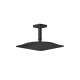Axor Citterio C Showerhead 270 Square 1-Jet Ceiling Connection, 2.5 Gpm In Matte Black, 28793671