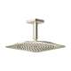 Axor Citterio C Showerhead 270 Square 1-Jet Ceiling Connection, 2.5 Gpm In Polished Nickel, 28793831