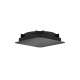 Axor Citterio C Showerhead 270 Square 1-Jet Flush Ceiling, 2.5 Gpm In Brushed Black Chrome, 28795341