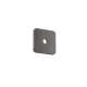 Axor Citterio C Wall Plate Softsquare 5" X 5" In Brushed Black Chrome, 28801341