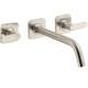 Axor Citterio M Wall-Mounted Widespread Faucet Trim, 1.2 Gpm In Brushed Nickel, 34315821