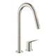 Axor Citterio M 2-Hole Single-Handle Kitchen Faucet 2-Spray Pull-Down, 1.75 Gpm In Stainless Steel Optic, 34822801