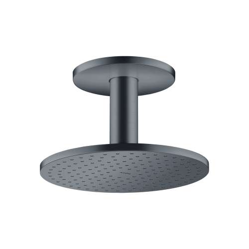 Axor Showersolutions Showerhead 250 2-Jet Ceiling Connection, 2.5 Gpm In Brushed Black Chrome, 35297341