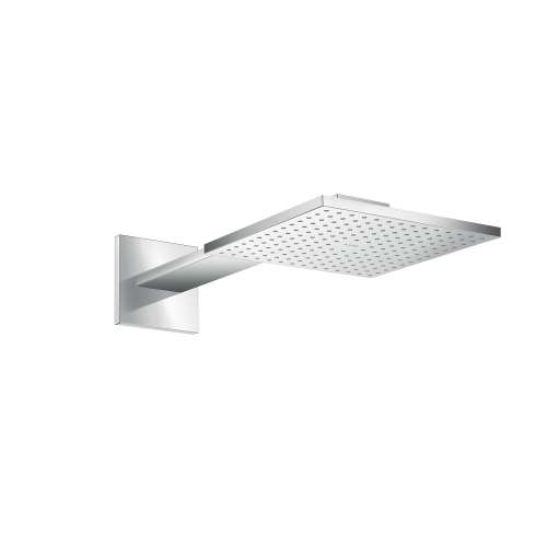 Axor Showersolutions Showerhead 250 Square 2- Jet With Showerarm Trim, 2.5 Gpm In Chrome, 35310001