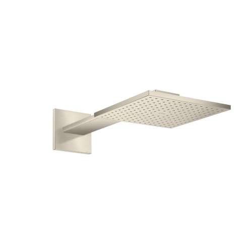 Axor Showersolutions Showerhead 250 Square 2- Jet With Showerarm Trim, 2.5 Gpm In Brushed Nickel, 35310821