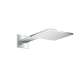 Axor Showersolutions Showerhead 250 Square 2- Jet With Showerarm Trim, 1.75 Gpm In Chrome, 35311001