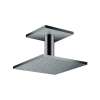 Axor Showersolutions Showerhead 250 Square 2-Jet Ceiling Connection, 2.5 Gpm In Polished Black Chrome, 35312331