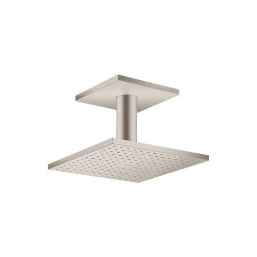 Axor Showersolutions Showerhead 250 Square 2-Jet Ceiling Connection, 2.5 Gpm In Brushed Nickel, 35312821