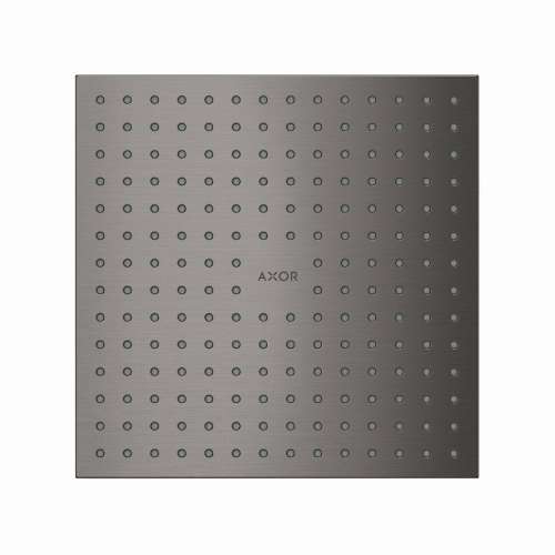 Axor Showersolutions Showerhead 250 Square 2-Jet, 1.75 Gpm In Brushed Black Chrome, 35315341