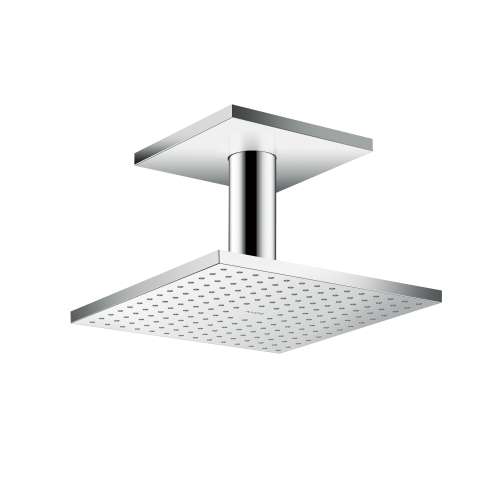 Axor Showersolutions Showerhead 250 Square 2-Jet Ceiling Connection, 1.75 Gpm In Chrome, 35319001
