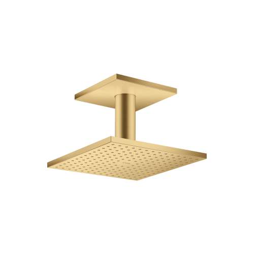 Axor Showersolutions Showerhead 250 Square 2-Jet Ceiling Connection, 1.75 Gpm In Brushed Gold Optic, 35319251