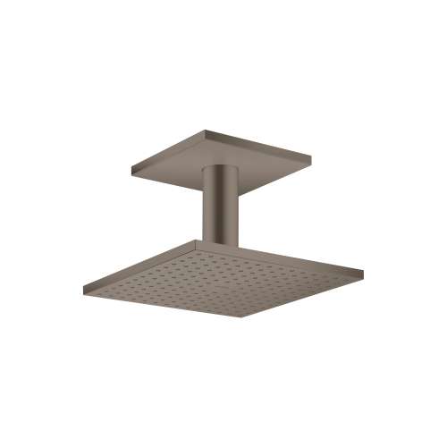 Axor Showersolutions Showerhead 250 Square 2-Jet Ceiling Connection, 1.75 Gpm In Brushed Black Chrome, 35319341