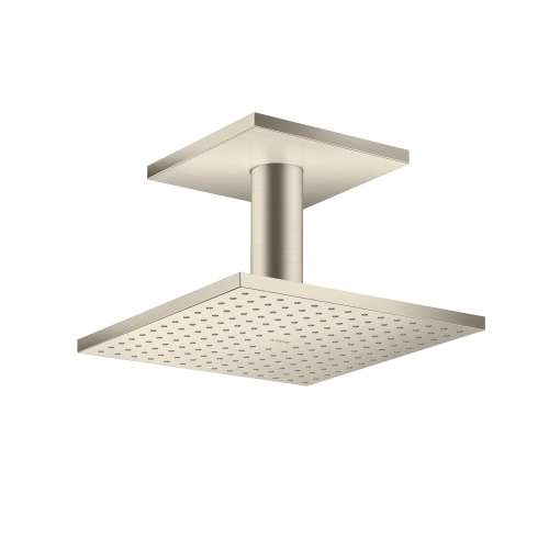 Axor Showersolutions Showerhead 250 Square 2-Jet Ceiling Connection, 1.75 Gpm In Brushed Nickel, 35319821