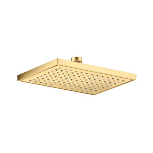 Axor Showersolutions Showerhead Square 245/185 1-Jet, 1.75 Gpm In Brushed Gold Optic, 35371251