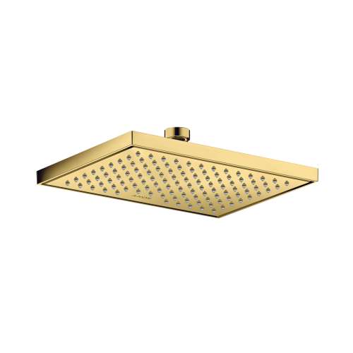 Axor Showersolutions Showerhead Square 245/185 1-Jet, 1.75 Gpm In Polished Gold Optic, 35371991