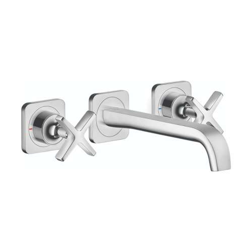 Axor Citterio E Wall-Mounted Widespread Faucet Trim, 1.2 Gpm In Chrome, 36107001