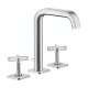 Axor Citterio E Widespread Faucet 170 With Pop-Up Drain, 1.2 Gpm In Chrome, 36108001