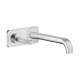 Axor Citterio E Wall-Mounted Single-Handle Faucet Trim With Base Plate, 1.2 Gpm In Chrome, 36114001