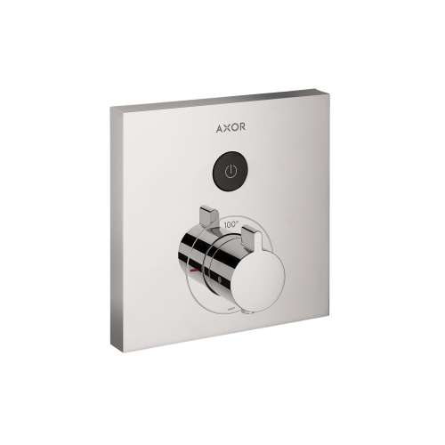 Axor Showerselect Thermostatic Trim Square For 1 Function In Chrome, 36714001