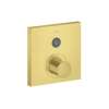 Axor Showerselect Thermostatic Trim Square For 1 Function In Brushed Gold Optic, 36714251