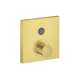 Axor Showerselect Thermostatic Trim Square For 1 Function In Brushed Gold Optic, 36714251